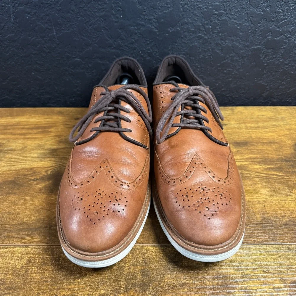 Cole Haan Grand 360 OriginalGrand C34120 Tan Leather Wingtip Oxford Mens 13M